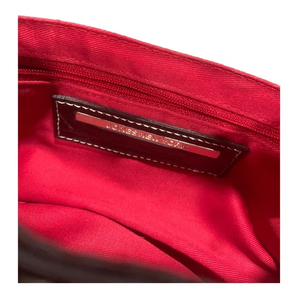 Y2k Jones New York Black Leather Gator Clutch Purse With Multiple Pockets - Picture 6 of 9